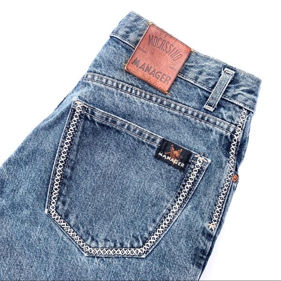 Vintage 30’’ Manager Denim Button Fly 100% Cotton - Picture 3 of 4